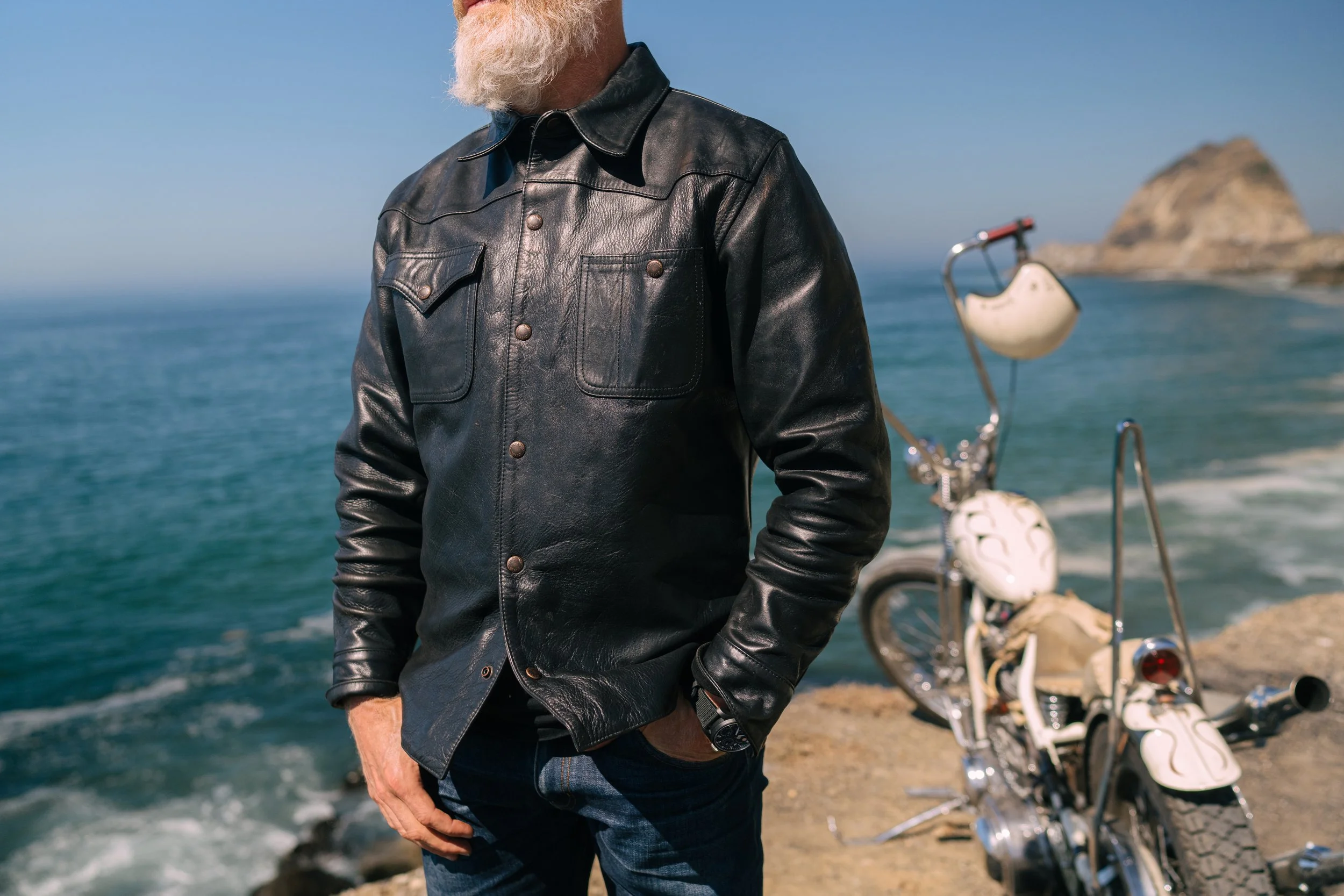Black Bear Brand - BLACK Western Horween Horsehide Jacket — Black